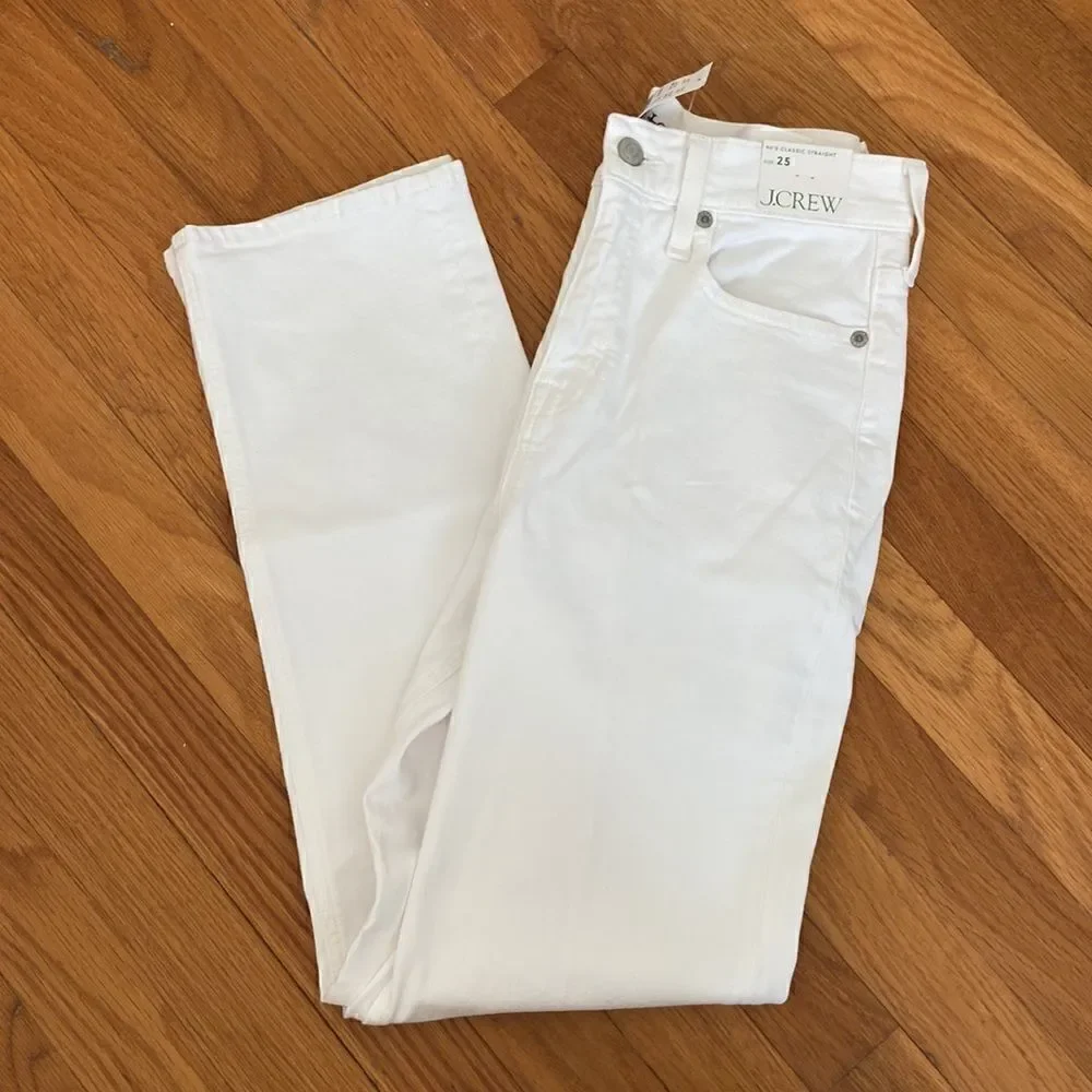 J. Crew '90s classic straight-fit jean in white wash*